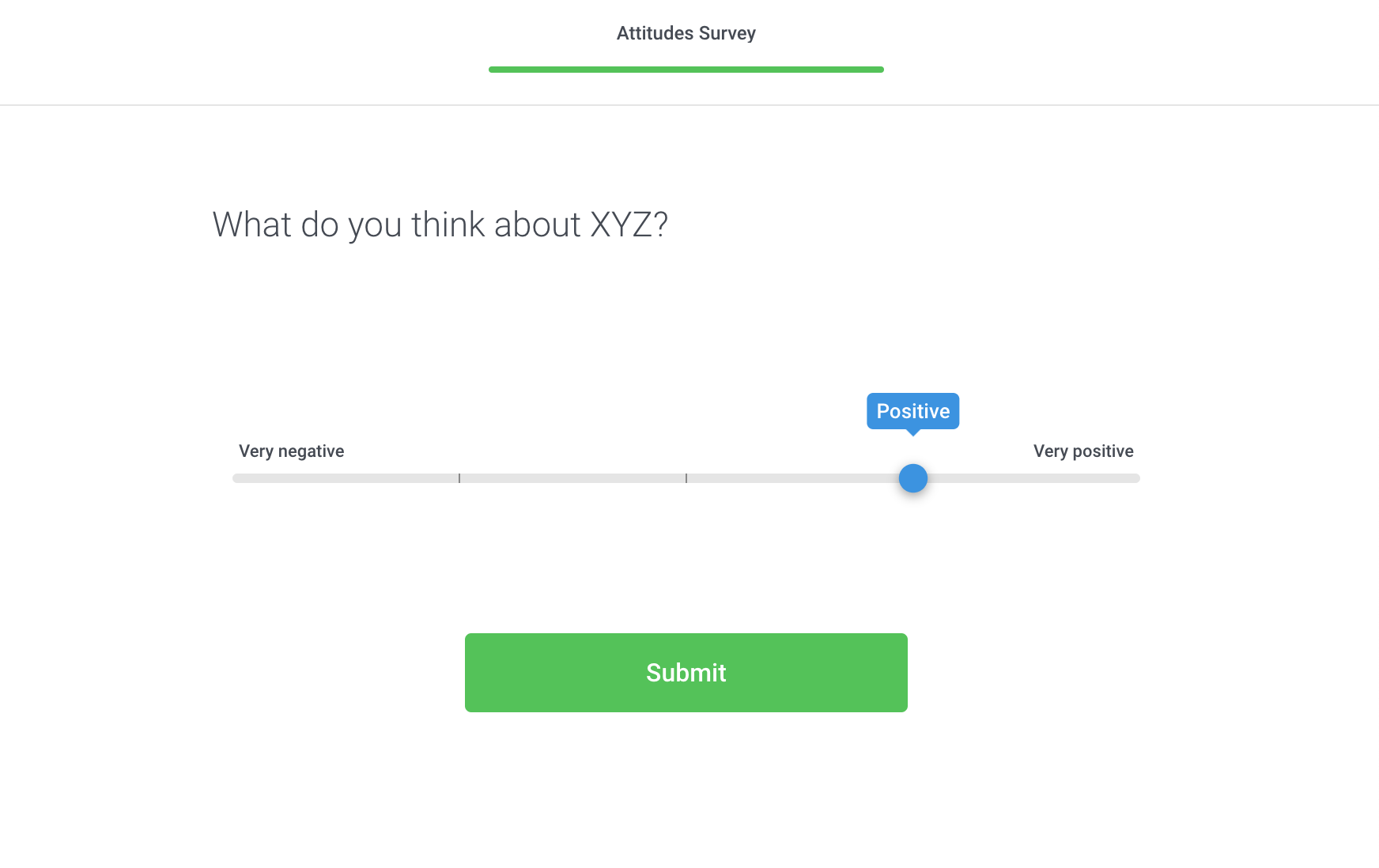 An example of a 5-point Likert Scale survey question, which is not leading