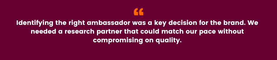 Quote from global food business on importance of concept testing